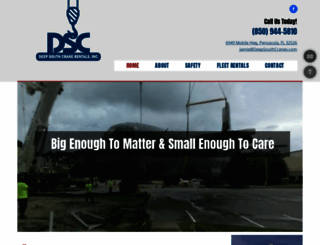 deepsouthcranes.com screenshot