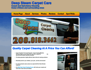 deepsteamcarpetcare.com screenshot