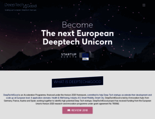 deeptechforgood.eu screenshot