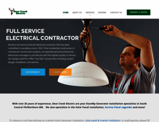 deer-creek-electric.com screenshot