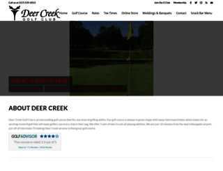 deercreekgolfclub.com screenshot