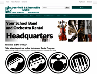 deerfieldmusic.com screenshot