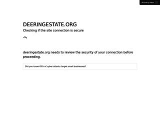 deeringestate.org screenshot
