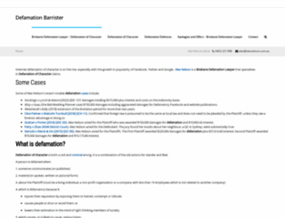 defamationbarrister.com.au screenshot