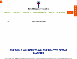 defeatdiabetes.org screenshot