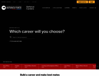 defencecareers.mil.nz screenshot