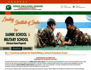defencesainikmilitary.com screenshot
