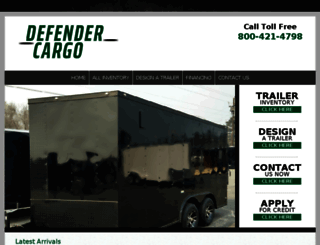 defendercargo.com screenshot