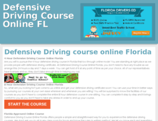 defensivedrivingcourseonlineflorida.com screenshot