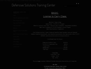 defensivesolutionsmidland.com screenshot