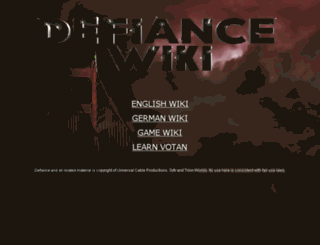defiance-wiki.com screenshot