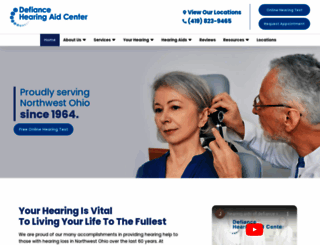 defiancehearingaid.com screenshot