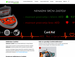defibrilator-aed.si screenshot