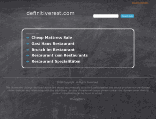 definitiverest.com screenshot