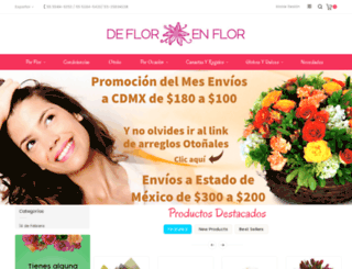 deflorenflor.com.mx screenshot