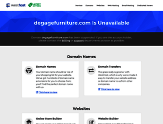 degagefurniture.com screenshot
