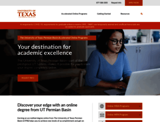 degree.utpb.edu screenshot