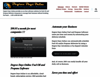 degreedaysonline.com screenshot