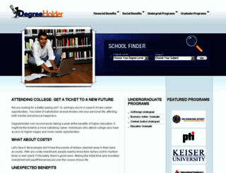degreeholder.com screenshot