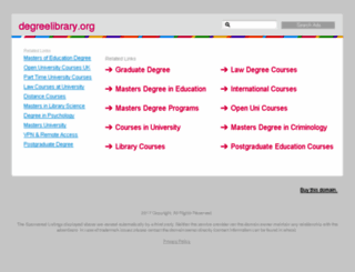 degreelibrary.org screenshot