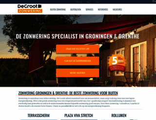 degrootzonwering.nl screenshot