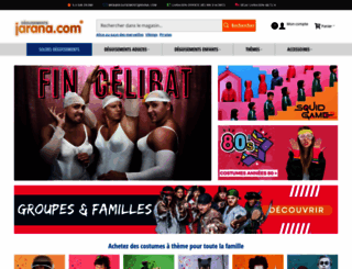 deguisementsjarana.com screenshot