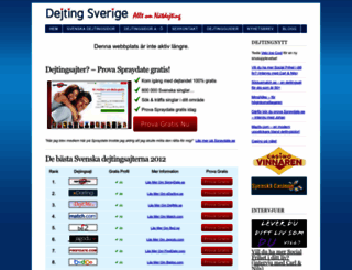 dejtingsverige.se screenshot