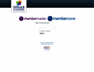 dekalb.chambermaster.com screenshot
