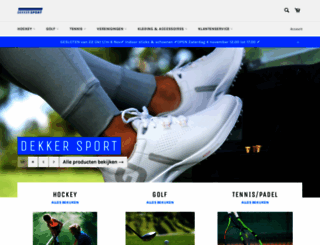 dekkersport.com screenshot