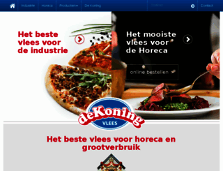 dekoningvlees.nl screenshot
