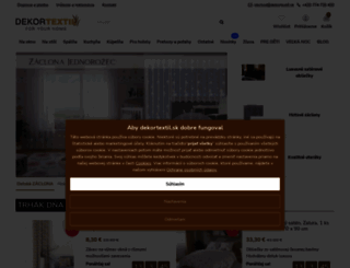 dekortextil.sk screenshot