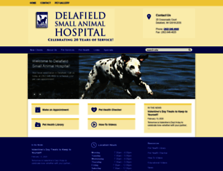 delafieldsmallanimalhospital.com screenshot