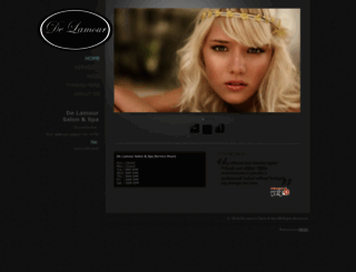 delamoursalon.com screenshot