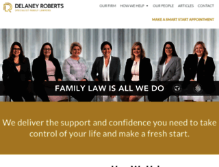 delaneyrobertsfamilylawyers.com.au screenshot