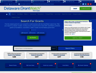 delaware.grantwatch.com screenshot