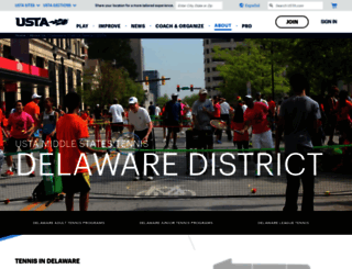 delaware.usta.com screenshot