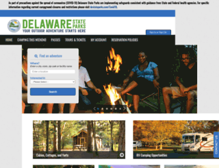 delawarestateparks.reserveamerica.com screenshot