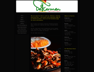 delcarmenrestaurant.com screenshot