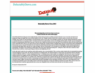 delectablydawn.com screenshot