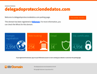 delegadoprotecciondedatos.com screenshot