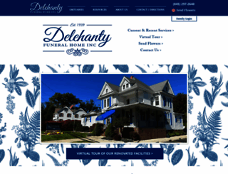 delehantyfuneral.com screenshot