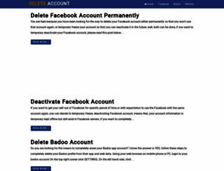 delete-account.com screenshot