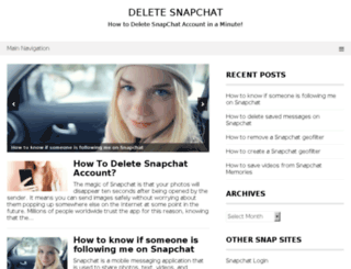 deletesnapchat.com screenshot