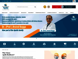 delhi.apollohospitals.com screenshot