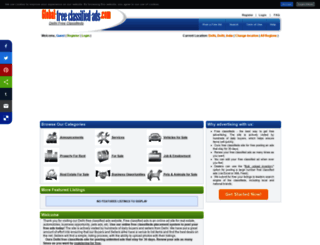delhi.global-free-classified-ads.com screenshot