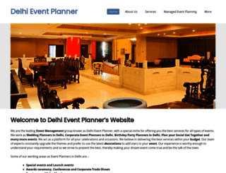 delhieventplanner.com screenshot