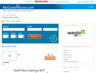 delhiguesthouses.net screenshot