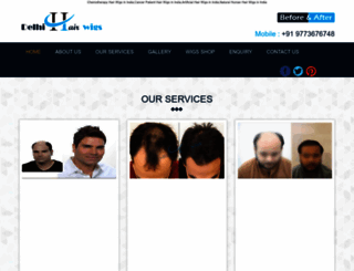 delhihairwigs.com screenshot
