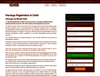 delhimarriageregistration.com screenshot