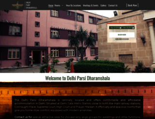 delhiparsidharamshala.com screenshot